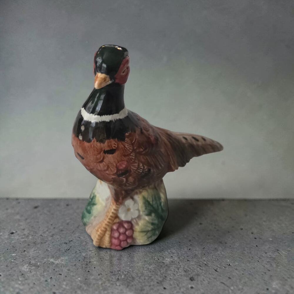 Fitz and Floyd Pheasant Collection Salt Shaker Excellent Condition Hand-Painted